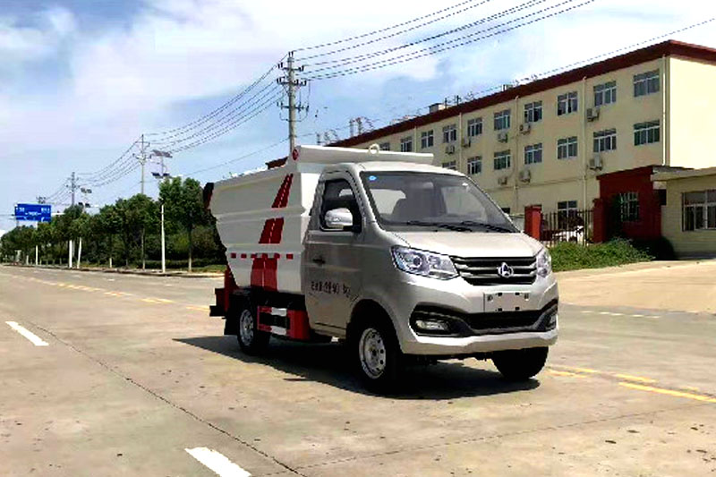長(zhǎng)安國六后裝掛桶垃圾車圖片2