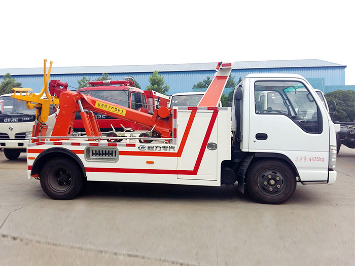 五十鈴拖吊連體藍牌清障車圖片3